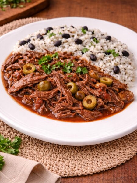 Szarpana wołowina ropa vieja z wolnowaru