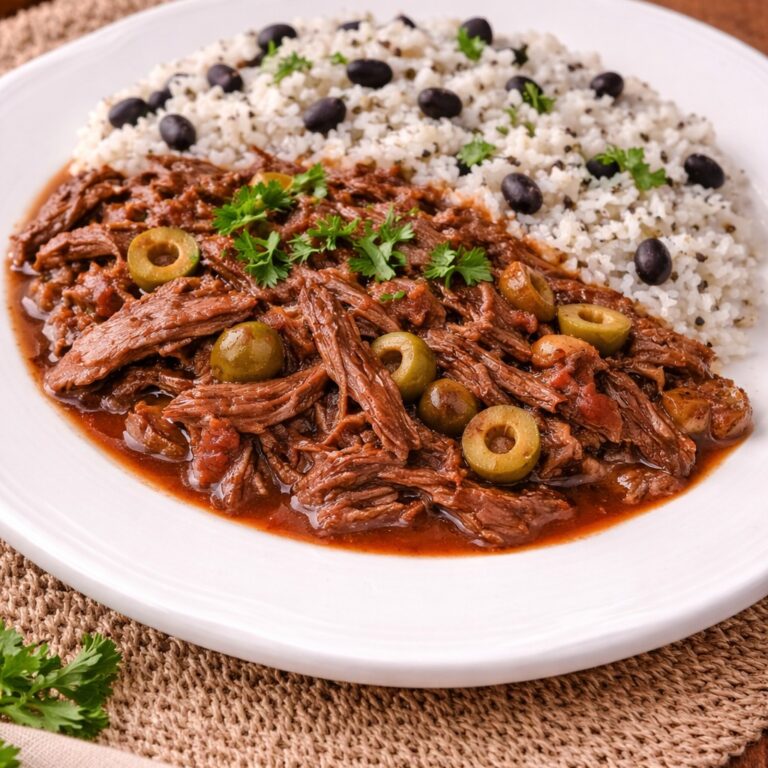 Szarpana wołowina ropa vieja z wolnowaru