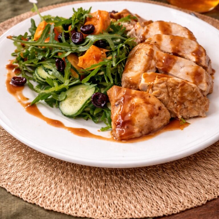 Kurczak w sosie miodowo-musztardowym